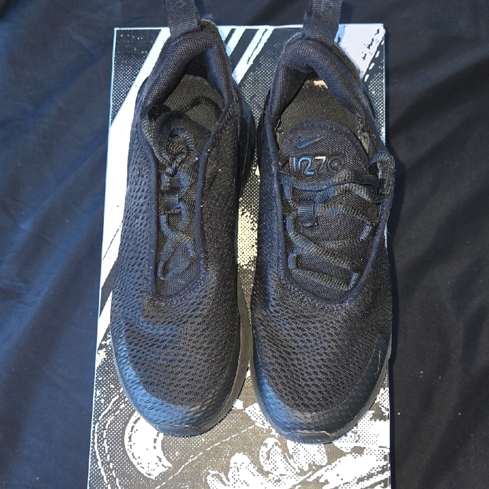 Nike Kid's Black Mesh Sneakers